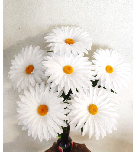 Ромашки білі, букет 6 головок