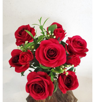 Троянда з бутонами, букет 10 головок Троянда з бутонами, букет 10 головок