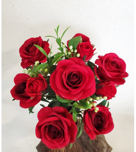 Троянда з бутонами, букет 10 головок