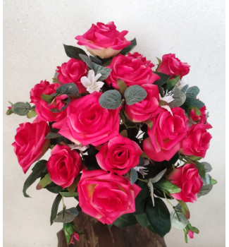 Троянди з бутонами, букет 27 головок Троянди з бутонами, букет 27 головок