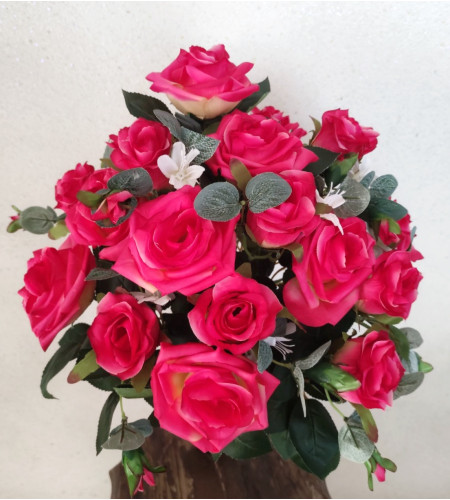 Троянди з бутонами, букет 27 головок