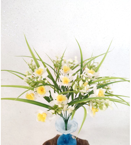 Нарциси силіконові, букет 16 головок