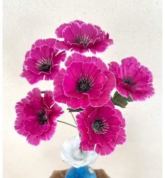 Маки кольорові, букет 6 головок Маки кольорові, букет 6 головок