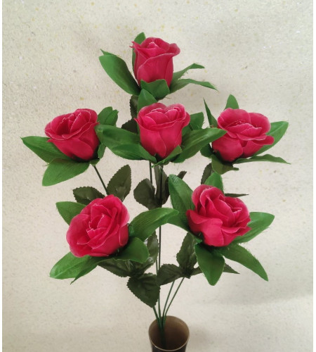 Троянди в розетці, букет 6 головок
