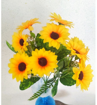 Соняшники декоративні, букет 5 гілочок