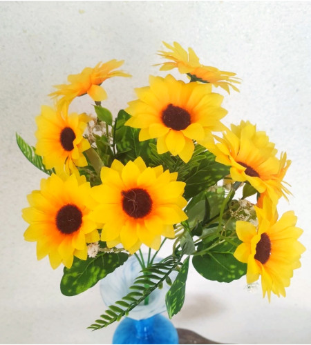 Соняшники декоративні, букет 5 гілочок