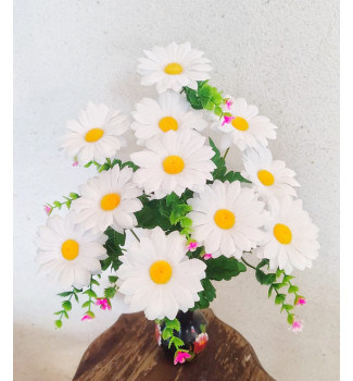 Ромашки з ягодками, букет 11 головок