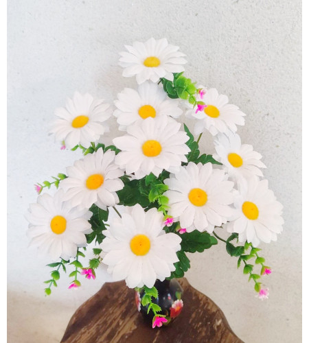 Ромашки з ягодками, букет 11 головок