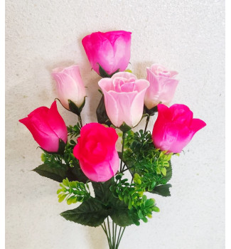 Троянди атласні, букет 7 головок