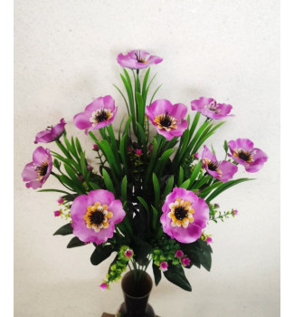 Маки різнокольорові, букет 10 головок Маки різнокольорові, букет 10 головок