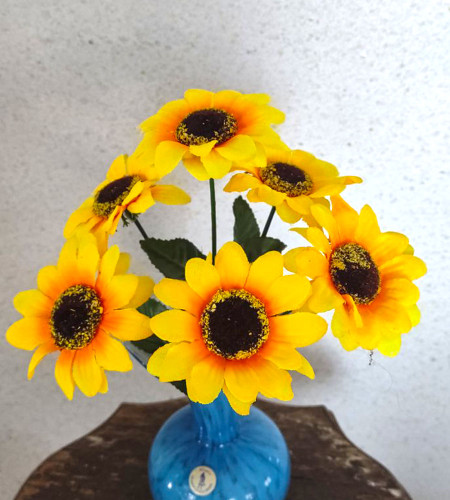 Соняшник маленький, букет 5 головок