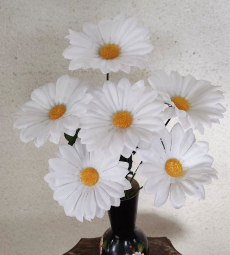 Ромашки білі, букет 6 головок