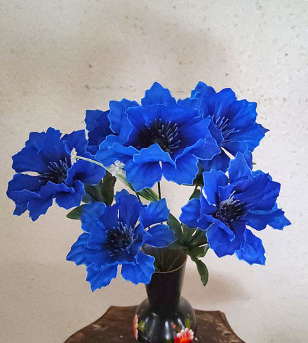 Волошки, букет 6 головок