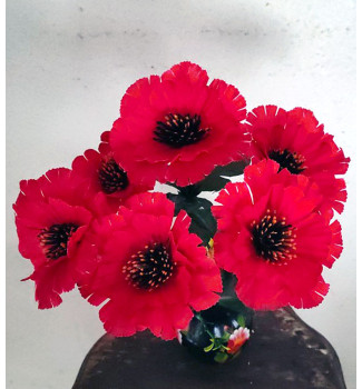 Маки різнокольорові, букет 6 головок Маки різнокольорові, букет 6 головок