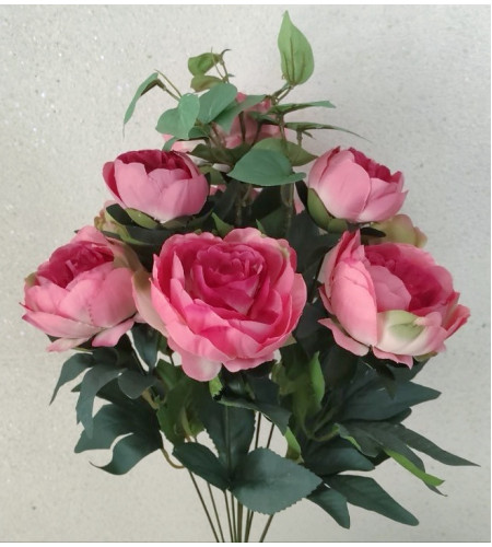 Кущ півонії з бутонами, букет 10 головок