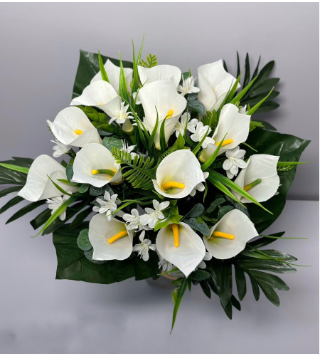 Букет білих кал, букет 14 гілочок